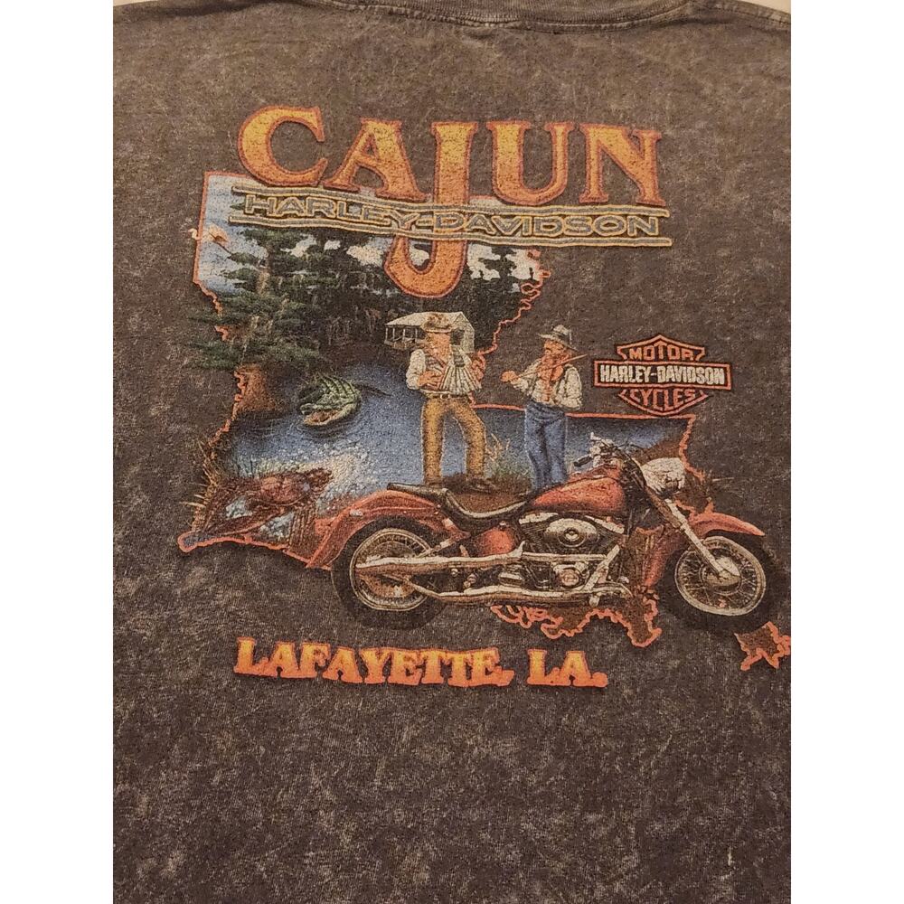 Vintage Harley Davidson Tshirt Mens size 2xl Acid washed Tee Y2K